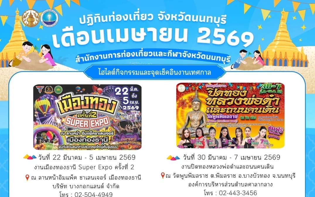 ปฏิทินท่องเที่ยวจังหวัดนนทบุรี